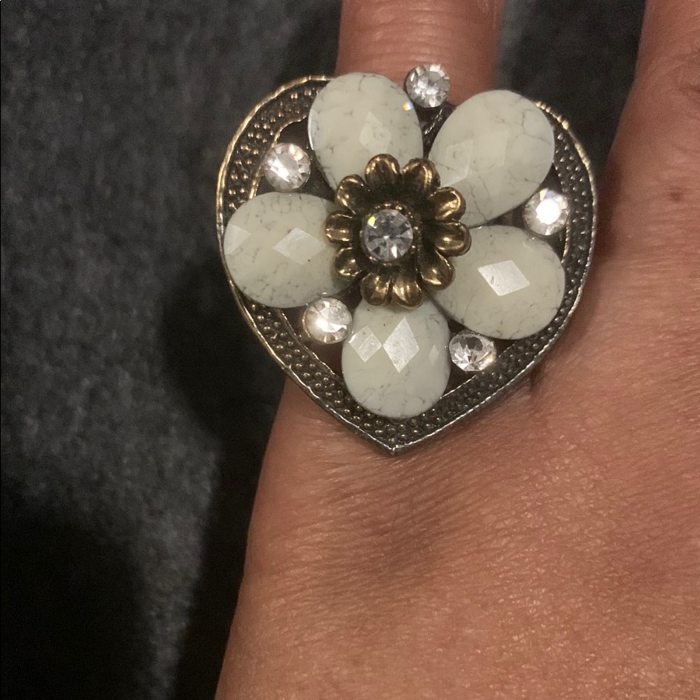 Elegant Floral Statement Ring